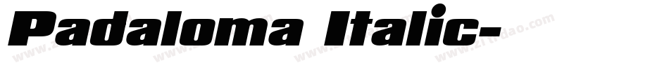 Padaloma Italic字体转换